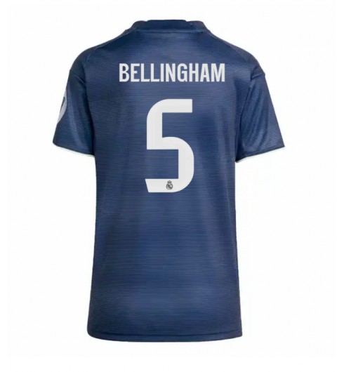 Real Madrid Jude Bellingham #5 Venkovní Dres pro Dámské 2025-26 Krátký Rukáv Real Madrid Jude Bellingham #5 Venkovní Dres pro Dámské 2025-26 Krátký Rukáv